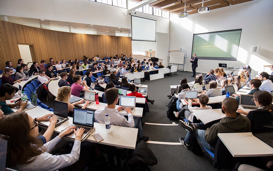 Students engaged in a class at City, University of London