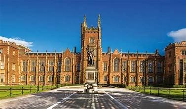  The iconic main building of Queen’s University Belfast in the United Kingdom.